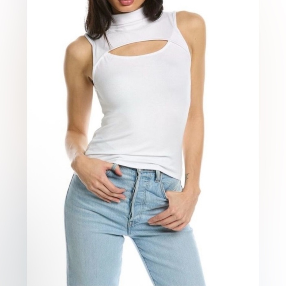 Betro Simone White Sleeveless Tank Top new size m